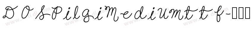 DOSPilgiMediumttf字体转换