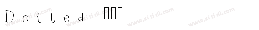 Dotted字体转换