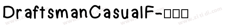 DraftsmanCasualF字体转换