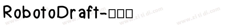 RobotoDraft字体转换