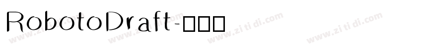 RobotoDraft字体转换