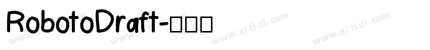 RobotoDraft字体转换