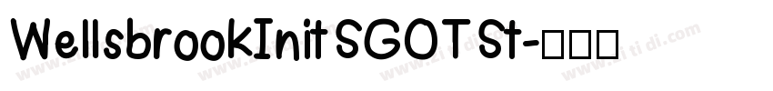 WellsbrookInitSGOTSt字体转换