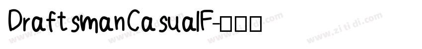 DraftsmanCasualF字体转换