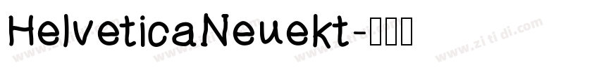 HelveticaNeuekt字体转换
