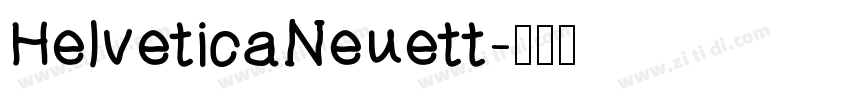 HelveticaNeuett字体转换