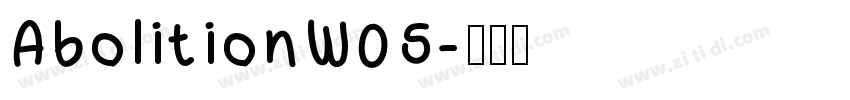 AbolitionW05字体转换
