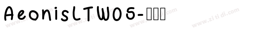 AeonisLTW05字体转换