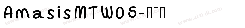 AmasisMTW05字体转换