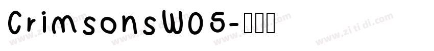 CrimsonsW05字体转换