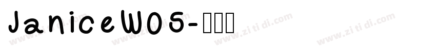 JaniceW05字体转换
