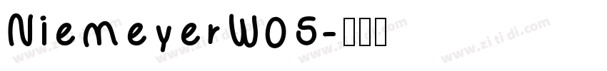 NiemeyerW05字体转换