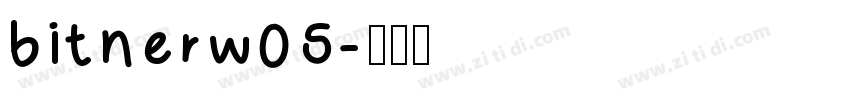 bitnerw05字体转换