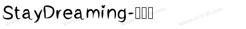 StayDreaming字体转换