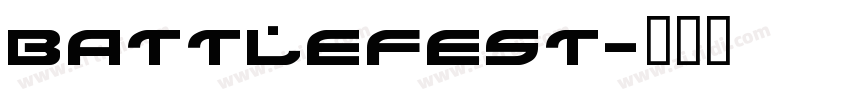BATTLEFEST字体转换