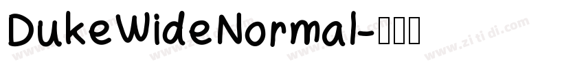 DukeWideNormal字体转换