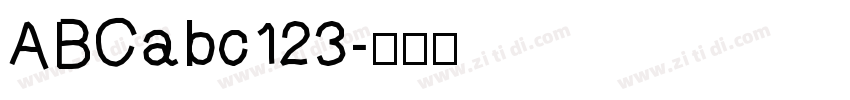 ABCabc123字体转换