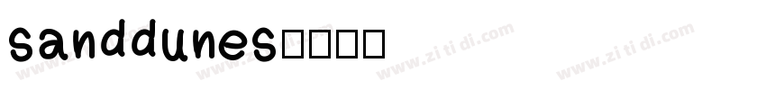 sanddunes字体转换