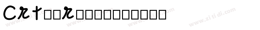 CRT64Regular字体转换