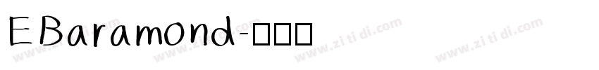 EBaramond字体转换