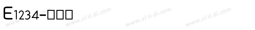 E1234字体转换