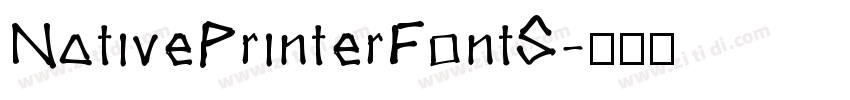 NativePrinterFontS字体转换