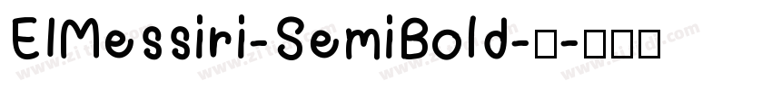 EIMessiri-SemiBold-半字体转换