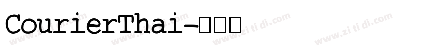 CourierThai字体转换