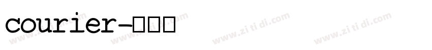 courier字体转换