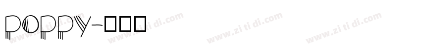 poppy字体转换