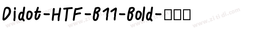 Didot-HTF-B11-Bold字体转换