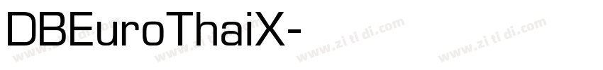 DBEuroThaiX字体转换