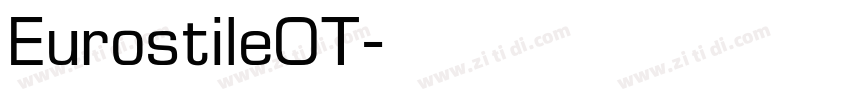 EurostileOT字体转换