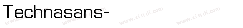 Technasans字体转换