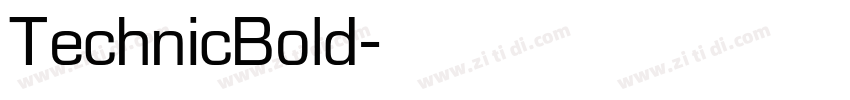 TechnicBold字体转换