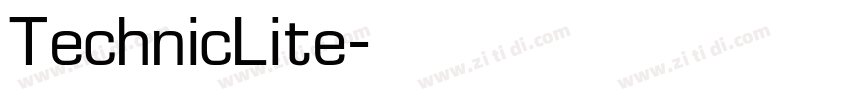 TechnicLite字体转换