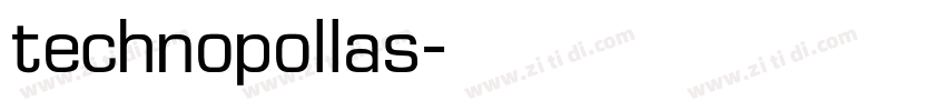 technopollas字体转换
