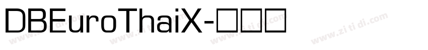 DBEuroThaiX字体转换