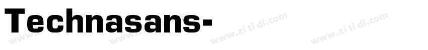 Technasans字体转换