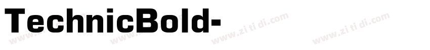 TechnicBold字体转换