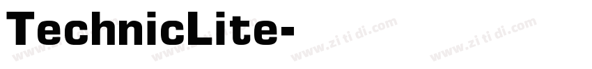 TechnicLite字体转换