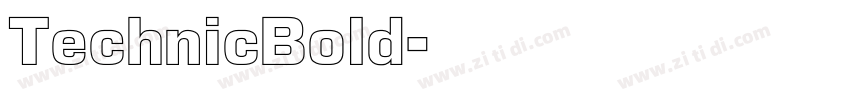 TechnicBold字体转换