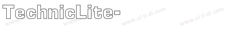 TechnicLite字体转换