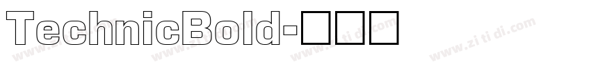 TechnicBold字体转换