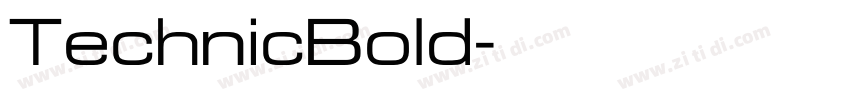 TechnicBold字体转换