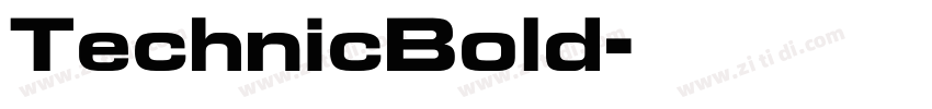 TechnicBold字体转换