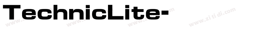 TechnicLite字体转换