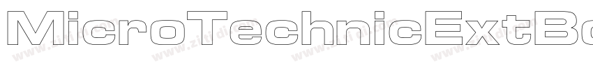 MicroTechnicExtBold字体转换