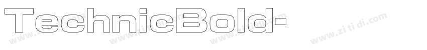TechnicBold字体转换
