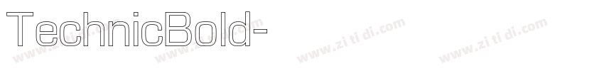 TechnicBold字体转换